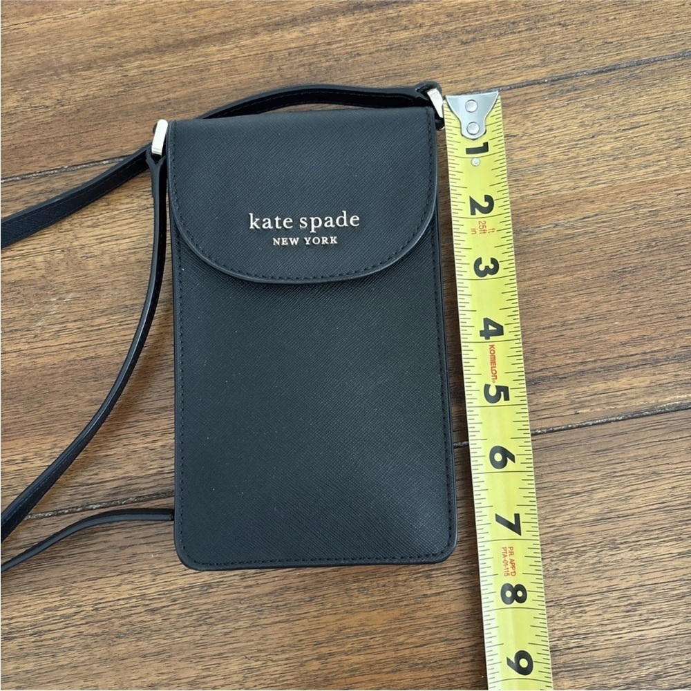 Kate Spade Black Cameron north south flap phone crossbody Bag - Picture 4 of 10